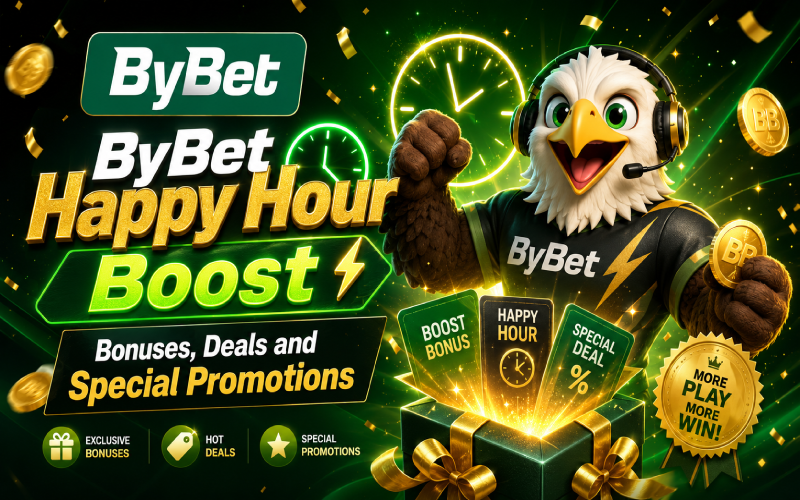 ByBet Happy Hour Boost Bonuses, Deals and Special Promotions
