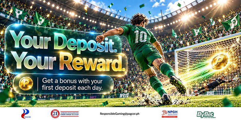 ByBet Your Deposit, Your Reward: Get up to ₱800 Daily First Deposit Bonus